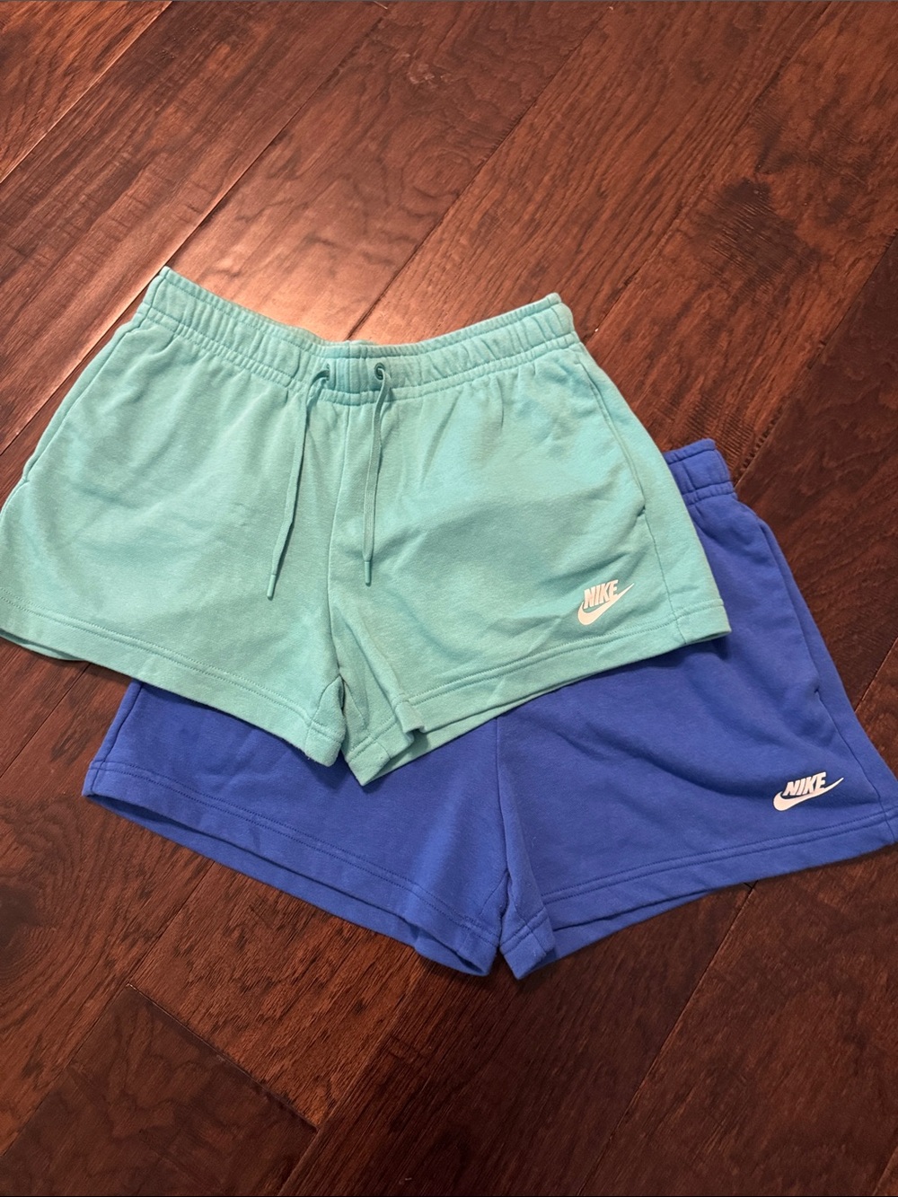 Nike Athletic Women's Shorts - Aqua & Royal Blue